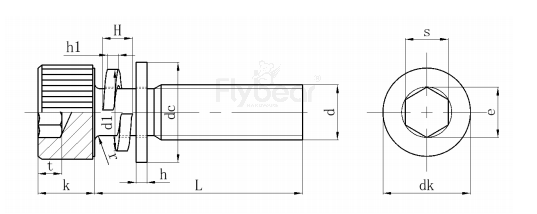 DIN912三組合圖